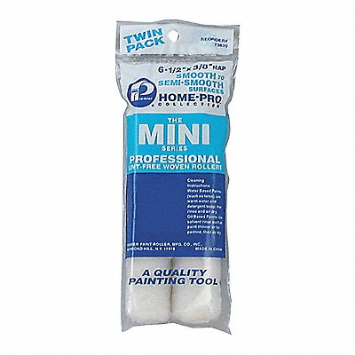 PREMIER 73820 Mini Rollers 6 1/2 L 3/8 Nap Woven PK2