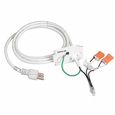 COLUMBIA LIGHTING C6P15120 Cord and Plug Kit For LHA FLUOR 6 ft L