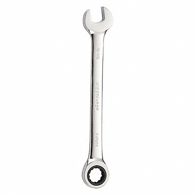 WESTWARD 54PN28 Combination Wrench Steel SAE 0 deg.