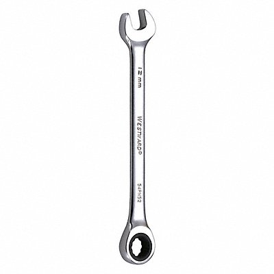 WESTWARD 54PN52 Combination Wrench Steel Metric 0 deg.