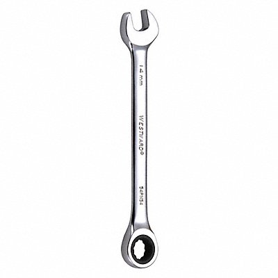 WESTWARD 54PN54 Combination Wrench Steel Metric 0 deg.