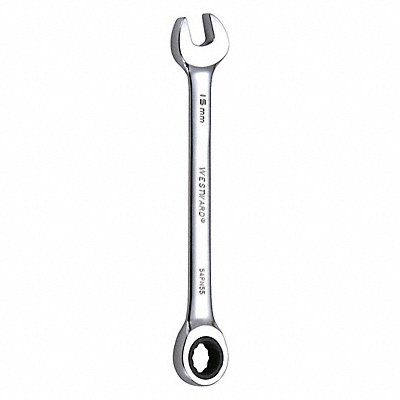 WESTWARD 54PN55 Combination Wrench Steel Metric 0 deg.