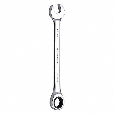 WESTWARD 54PN59 Combination Wrench Steel Metric 0 deg.