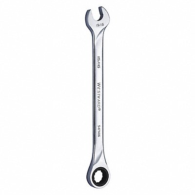 WESTWARD 54PN86 Combination Wrench Steel SAE 0 deg.