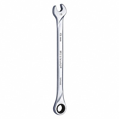 WESTWARD 54PN96 Combination Wrench Steel Metric 0 deg.