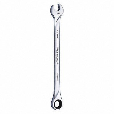 WESTWARD 54PN99 Combination Wrench Steel Metric 0 deg.