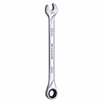 WESTWARD 54PP02 Combination Wrench Steel Metric 0 deg.