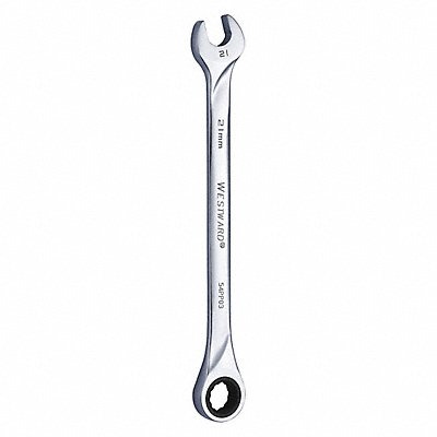 WESTWARD 54PP03 Combination Wrench Steel Metric 0 deg.