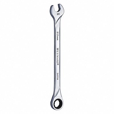 WESTWARD 54PP04 Combination Wrench Steel Metric 0 deg.