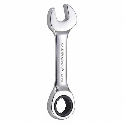 WESTWARD 54PP17 Combination Wrench Steel SAE 0 deg.