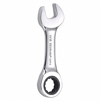 WESTWARD 54PP19 Combination Wrench Steel SAE 0 deg.