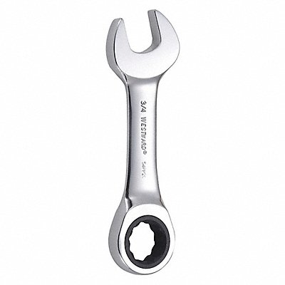 WESTWARD 54PP20 Combination Wrench Steel SAE 0 deg.