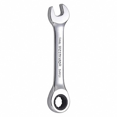 WESTWARD 54PP22 Combination Wrench Steel Metric 0 deg.