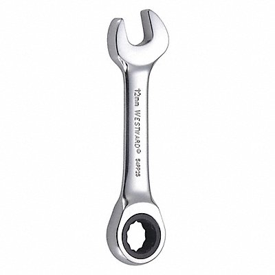 WESTWARD 54PP25 Combination Wrench Steel Metric 0 deg.