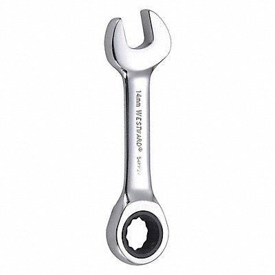 WESTWARD 54PP27 Combination Wrench Steel Metric 0 deg.