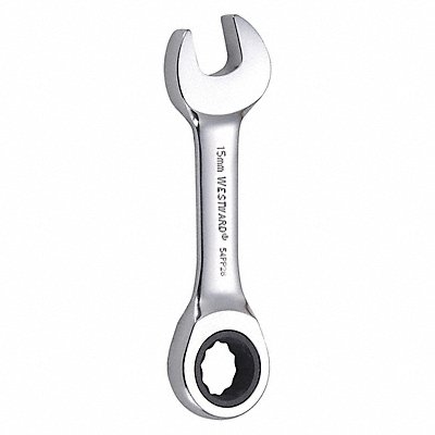 WESTWARD 54PP28 Combination Wrench Steel Metric 0 deg.