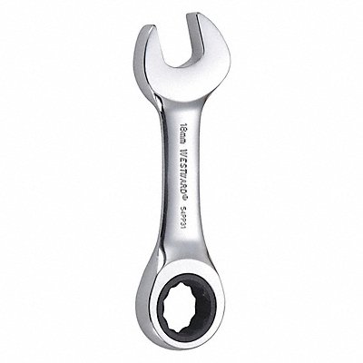 WESTWARD 54PP31 Combination Wrench Steel Metric 0 deg.