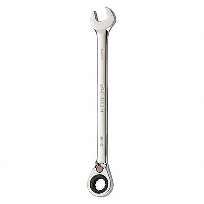 WESTWARD 54PP35 Ratcheting Wrench SAE Rounded 3/8