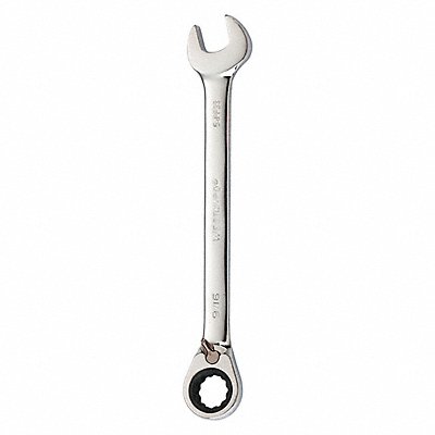 WESTWARD 54PP38 Ratcheting Wrench SAE Rounded 9/16
