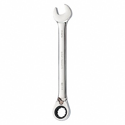 WESTWARD 54PP40 Ratcheting Wrench SAE Rounded 11/16