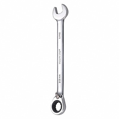 WESTWARD 54PP60 Ratcheting Wrench Metric 22 mm