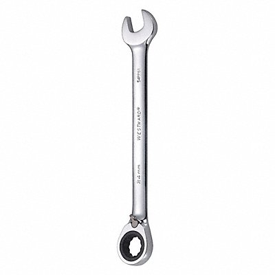 WESTWARD 54PP61 Ratcheting Wrench Metric 24 mm