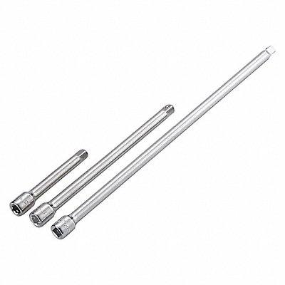WESTWARD 54PP95 Socket Extn St Steel Chrome Drv 1/4 in