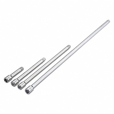 WESTWARD 54PP97 Socket Extn St Steel Chrome Drv 3/8 in