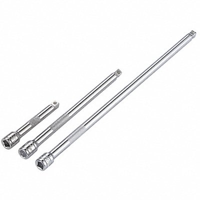 WESTWARD 54PR03 Socket Extn St Steel Chrome Drv 1/4 in