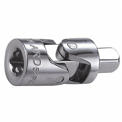 WESTWARD 54PR13 Universal Joint Steel Chrome 1/4 in