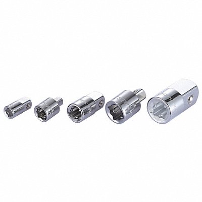 WESTWARD 54PR15 Socket Adaptr Set 1/4  3/8  1/2 Drive