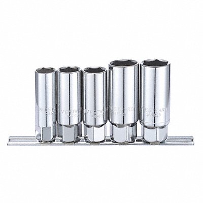 WESTWARD 54PR21 Spark Plg Socket Set 16 mm to 21 mm Steel