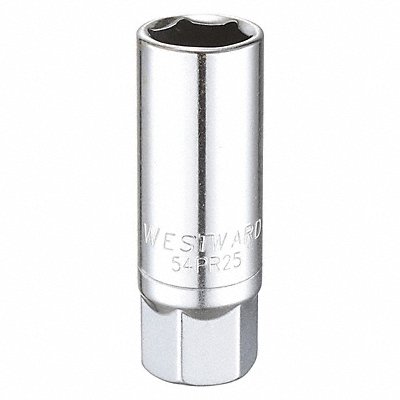 WESTWARD 54PR25 Spark Plug Socket 16 mm Steel