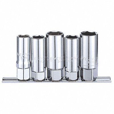 WESTWARD 54PR27 Spark Plg Socket Set 16 mm to 21 mm Steel