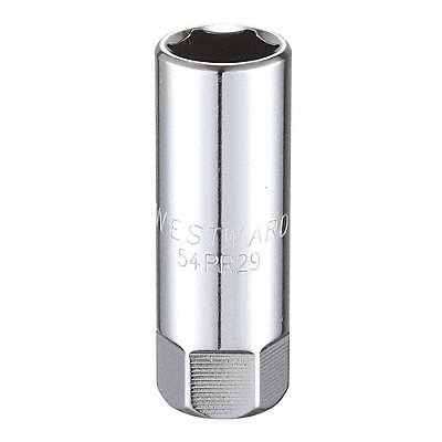 WESTWARD 54PR29 Spark Plug Socket 5/8 in Steel