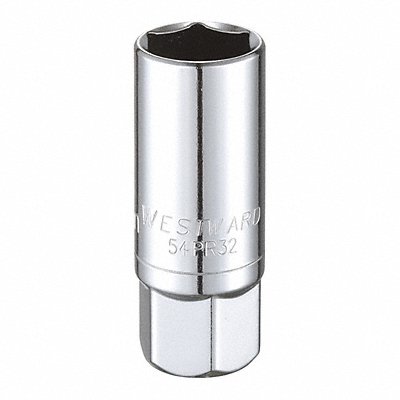 WESTWARD 54PR32 Spark Plug Socket 21 mm Steel