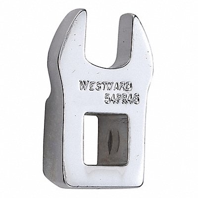 WESTWARD 54PR46 Crow Foot Wrench Steel DrvSz 3/8 Head Size 10mm