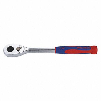 WESTWARD 54RY23 Hand Ratchet 6 3/4 in Chrome 1/4 in