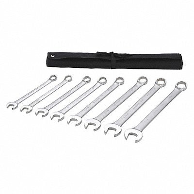 WESTWARD 54RZ51 Combination Wrench St Steel Satin Offset