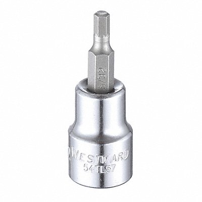 WESTWARD 54TL57 Socket Bit Steel 3/8 in TpSz 5/32 in