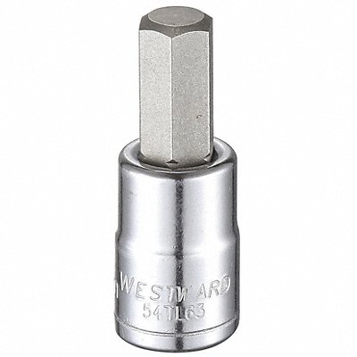 WESTWARD 54TL63 Socket Bit Steel 3/8 in TpSz 10 mm
