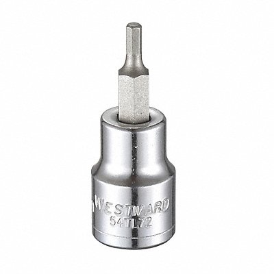 WESTWARD 54TL72 Socket Bit Steel 3/8 in TpSz 3 mm