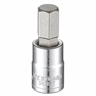 WESTWARD 54TL77 Socket Bit Steel 3/8 in TpSz 11 mm