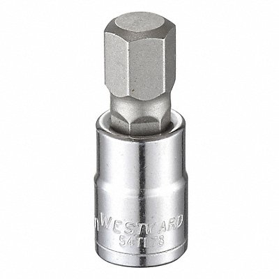 WESTWARD 54TL78 Socket Bit Steel 3/8 in TpSz 12 mm