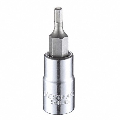 WESTWARD 54TL83 Socket Bit Steel 1/4 in TpSz 7/64 in