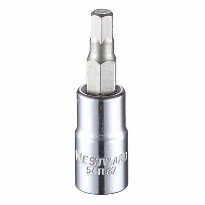 WESTWARD 54TL87 Socket Bit Steel 1/4 in TpSz 3/16 in