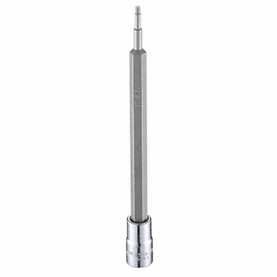 WESTWARD 54TL92 Socket Bit Steel 1/4 in TpSz 5/64 in