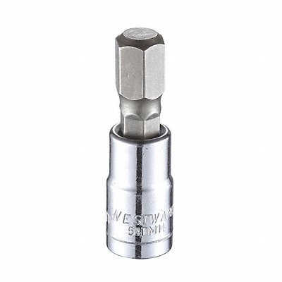 WESTWARD 54TM14 Socket Bit Steel 1/4 in TpSz 8 mm