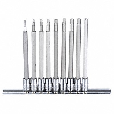 WESTWARD 54TM15 SocketBt St Stl StSz 1/4 in DrSz 1/4 in