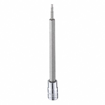 WESTWARD 54TM17 Socket Bit Steel 1/4 in TpSz 2.5 mm